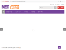 Tablet Screenshot of colchonesymuebles.net